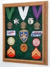 Awards Display Case, Military Medal Display case with Embossed Emblem The Military Gift Store