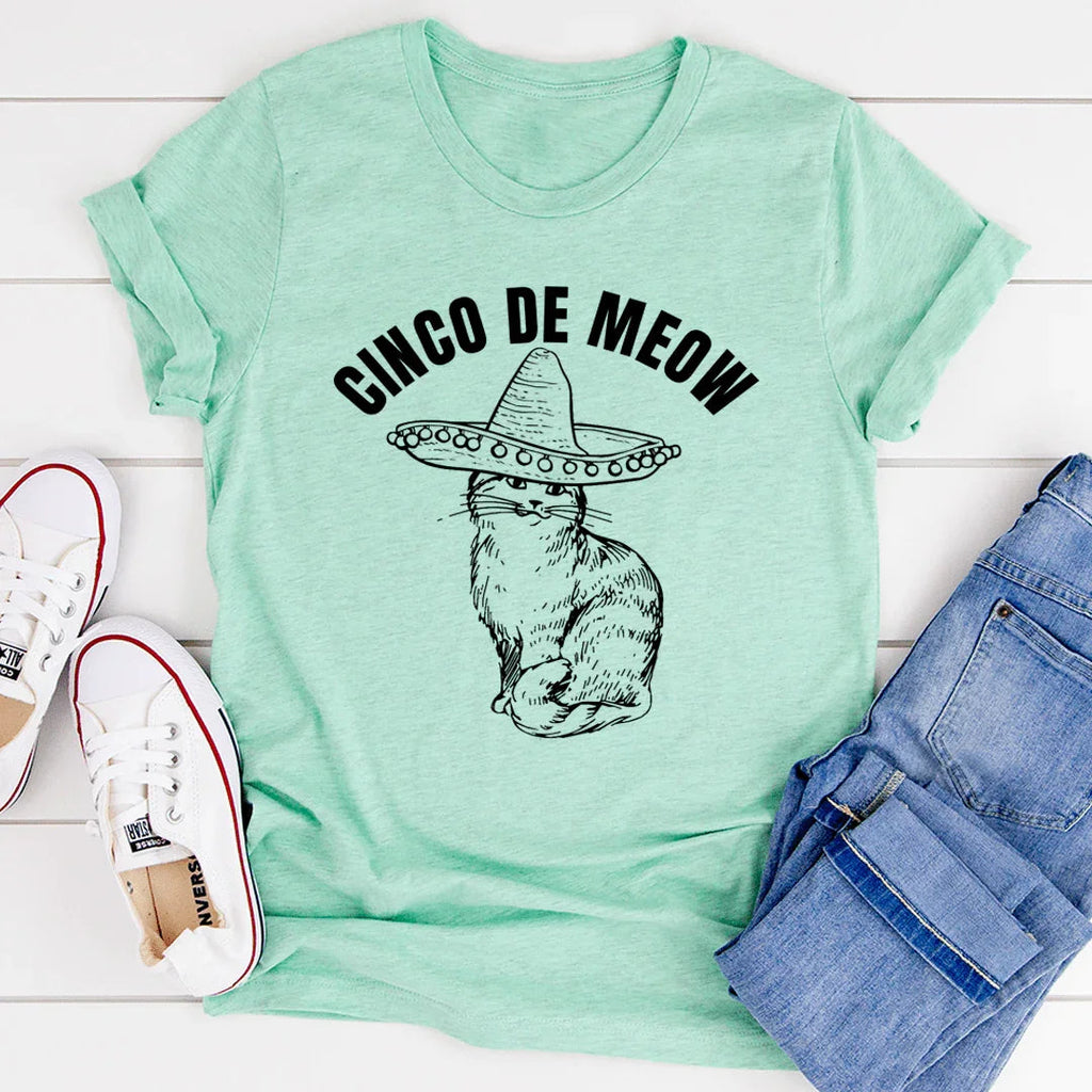 Cinco De Meow Tee - SJB-DIAMOND ELITES