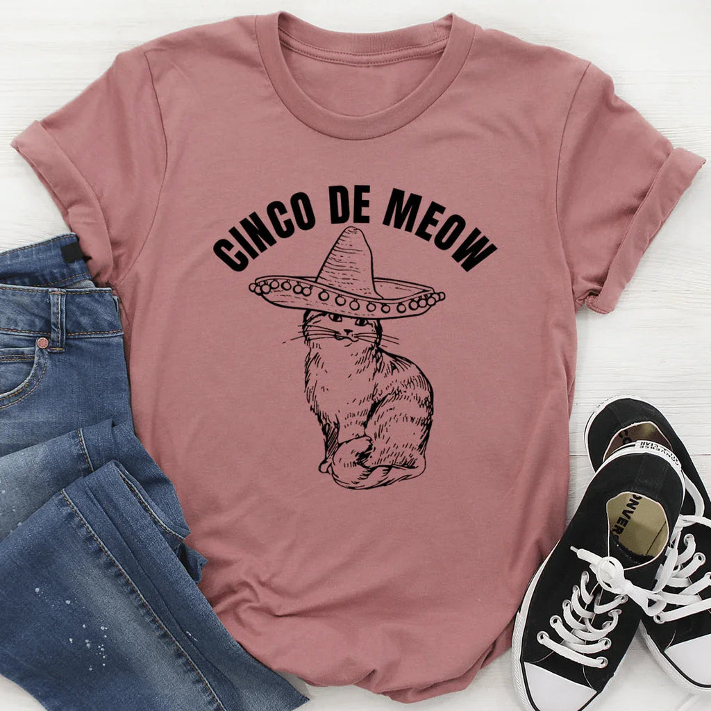 Cinco De Meow Tee - SJB-DIAMOND ELITES