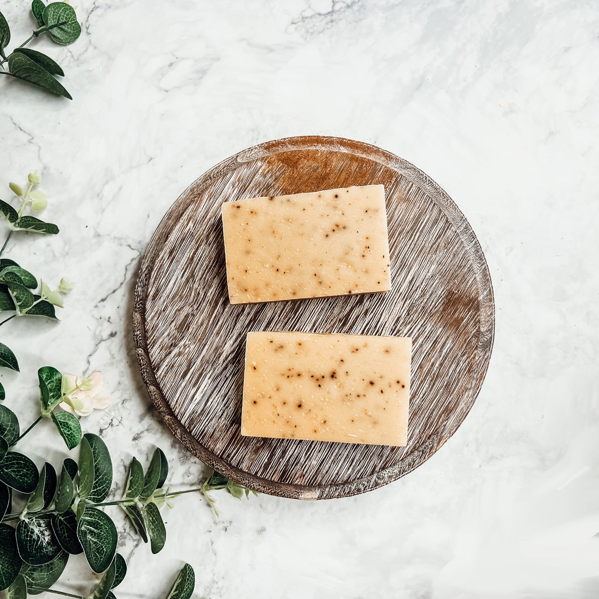 Cinnamon Latte Soap Bar - Spicy Cinnamon Coffee Scent With Coffee Grounds BandsCo Straps