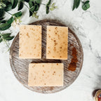 Cinnamon Latte Soap Bar - Spicy Cinnamon Coffee Scent With Coffee Grounds BandsCo Straps