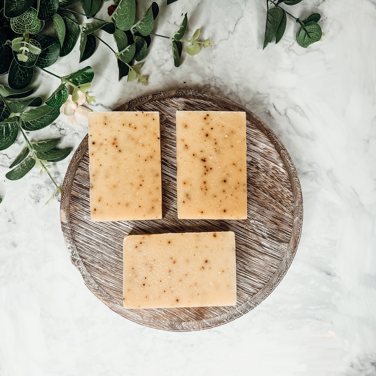 Cinnamon Latte Soap Bar - Spicy Cinnamon Coffee Scent With Coffee Grounds BandsCo Straps