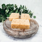 Cinnamon Latte Soap Bar - Spicy Cinnamon Coffee Scent With Coffee Grounds BandsCo Straps