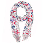 Circular Projection Art Scarf Lightweight Fashion Wrap