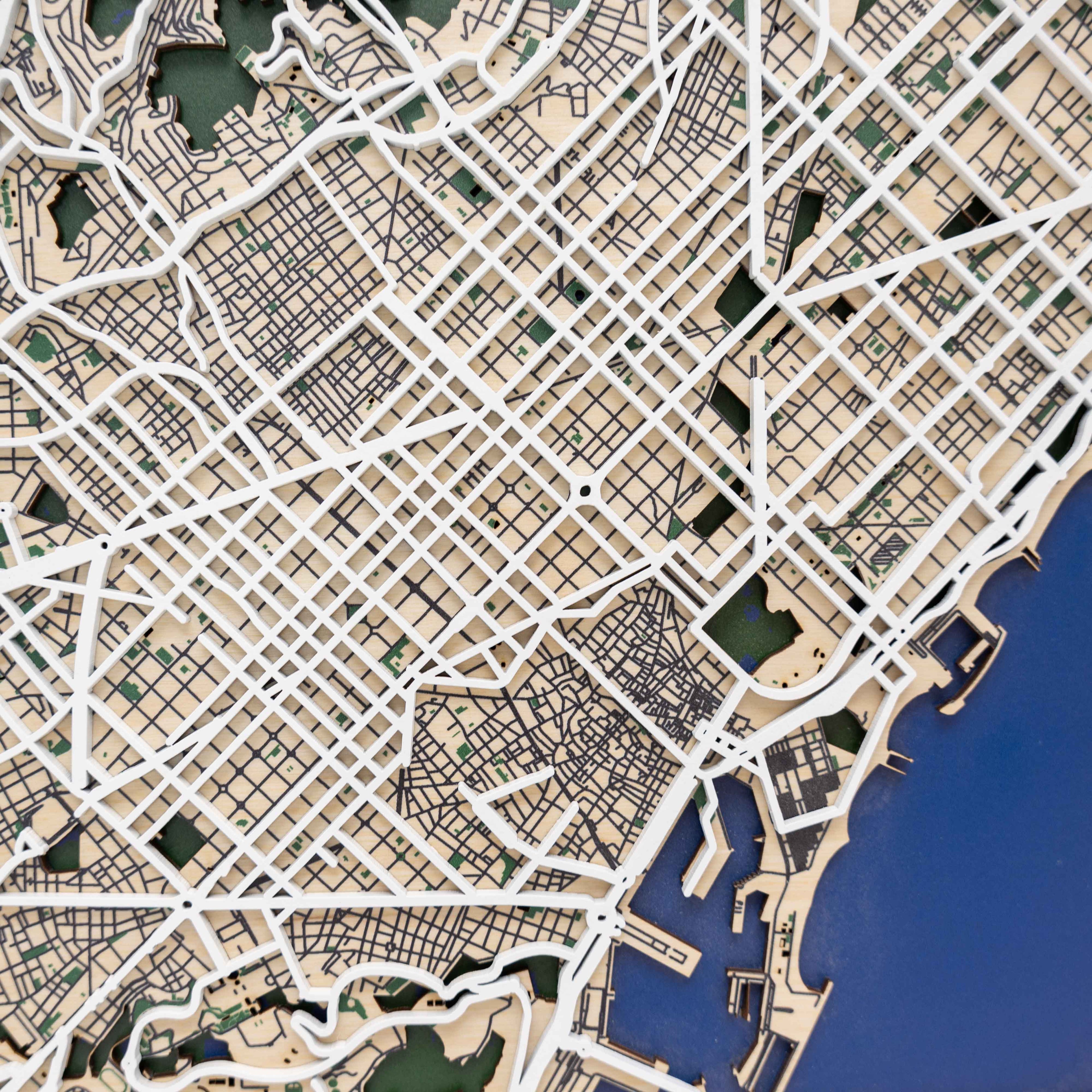 3D City Map Barcelona
