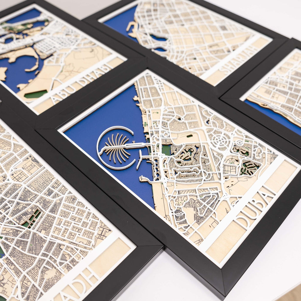 3D City Map Custom Enjoy The Wood