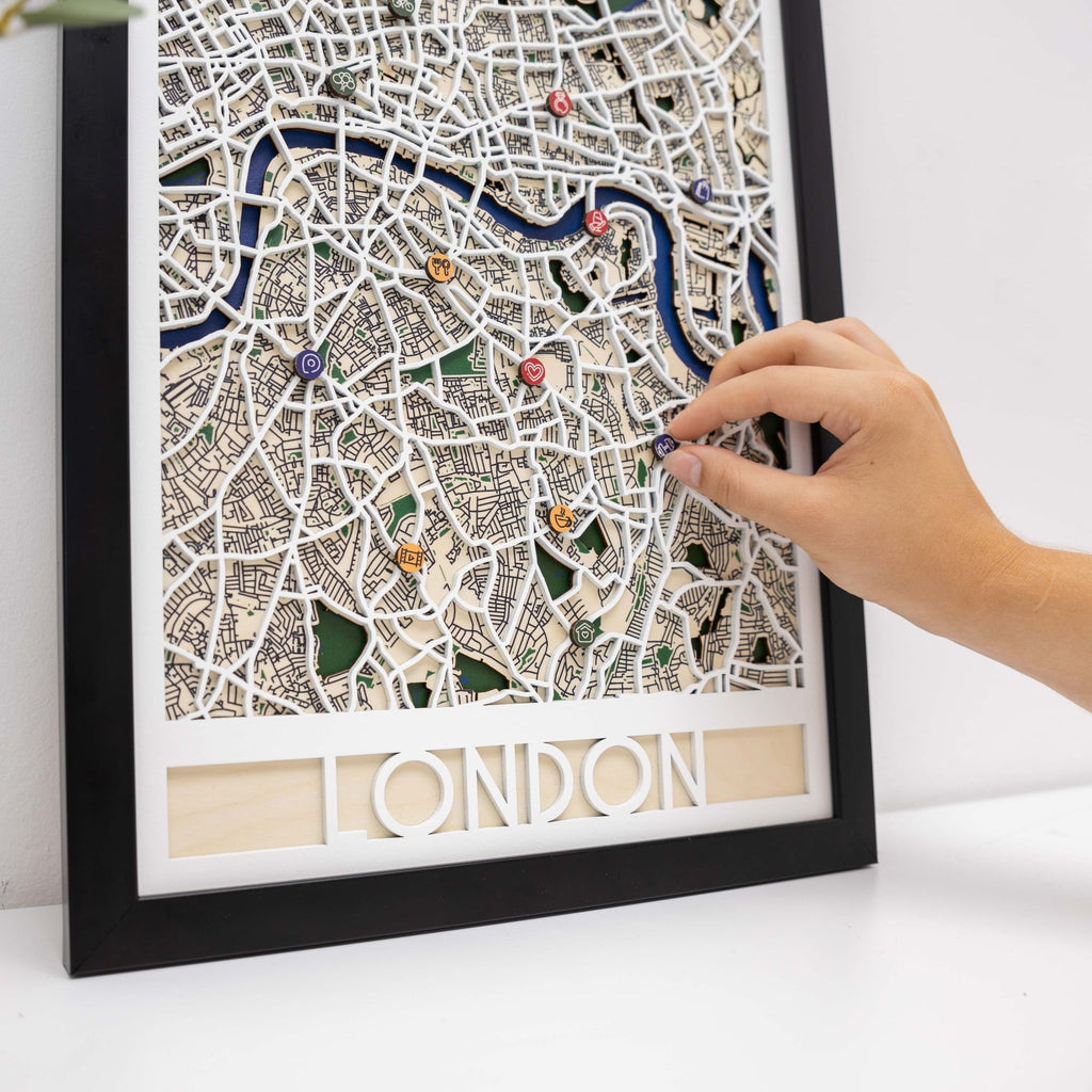 3D City Map Custom Enjoy The Wood