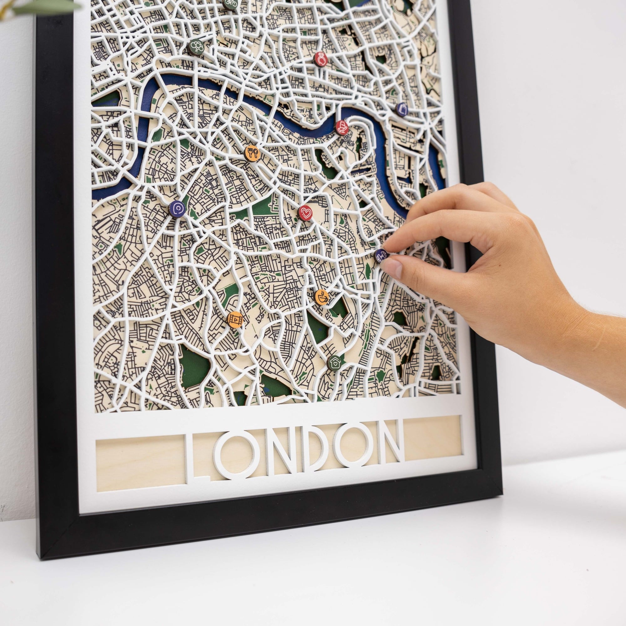 3D City Map Custom Enjoy The Wood