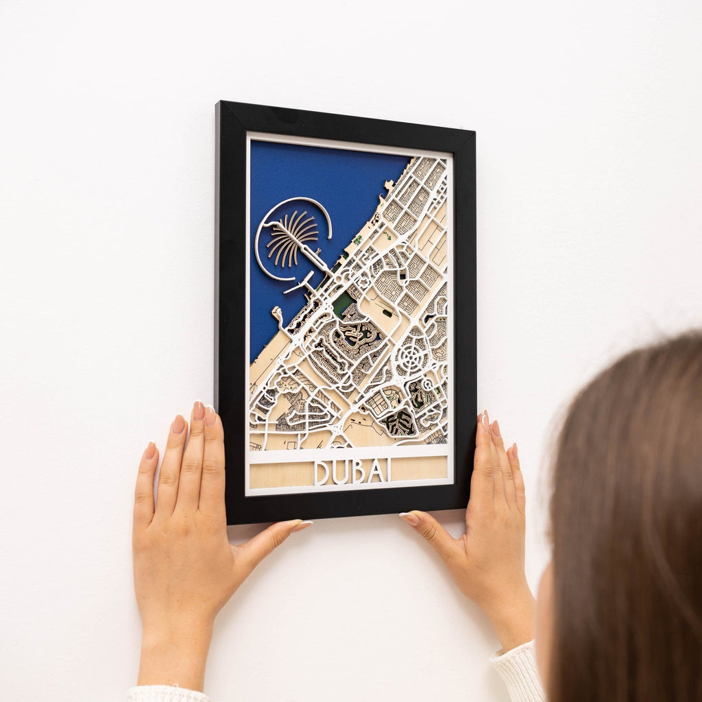3D City Map Custom Enjoy The Wood