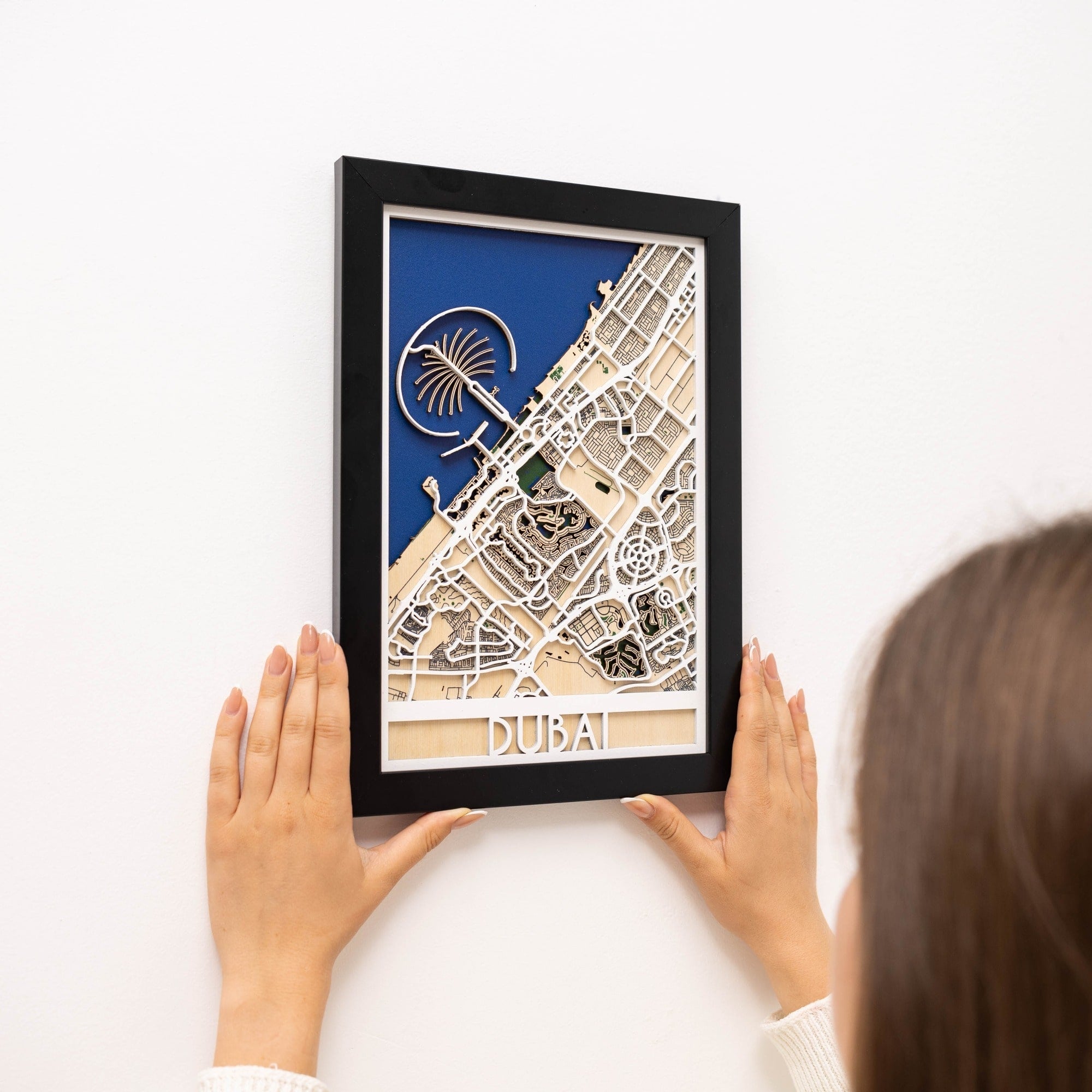 3D City Map Custom Enjoy The Wood
