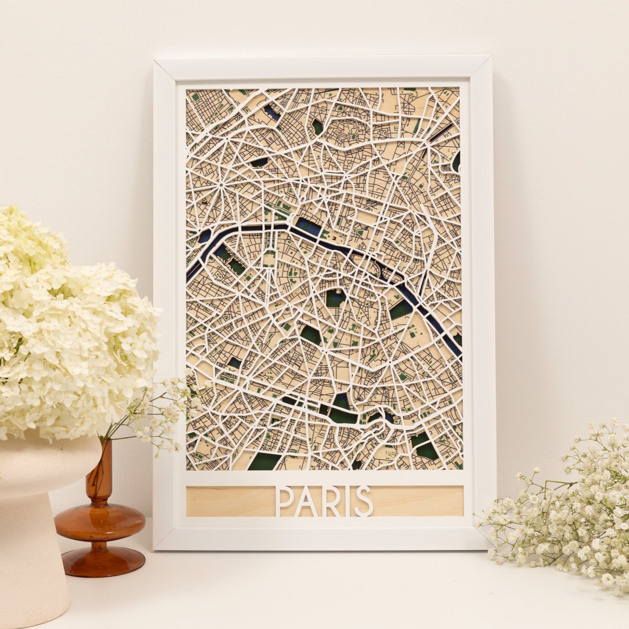 3D City Map Custom Enjoy The Wood