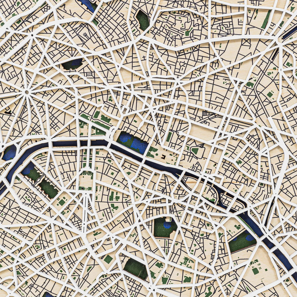 3D City Map Paris Enjoy The Wood