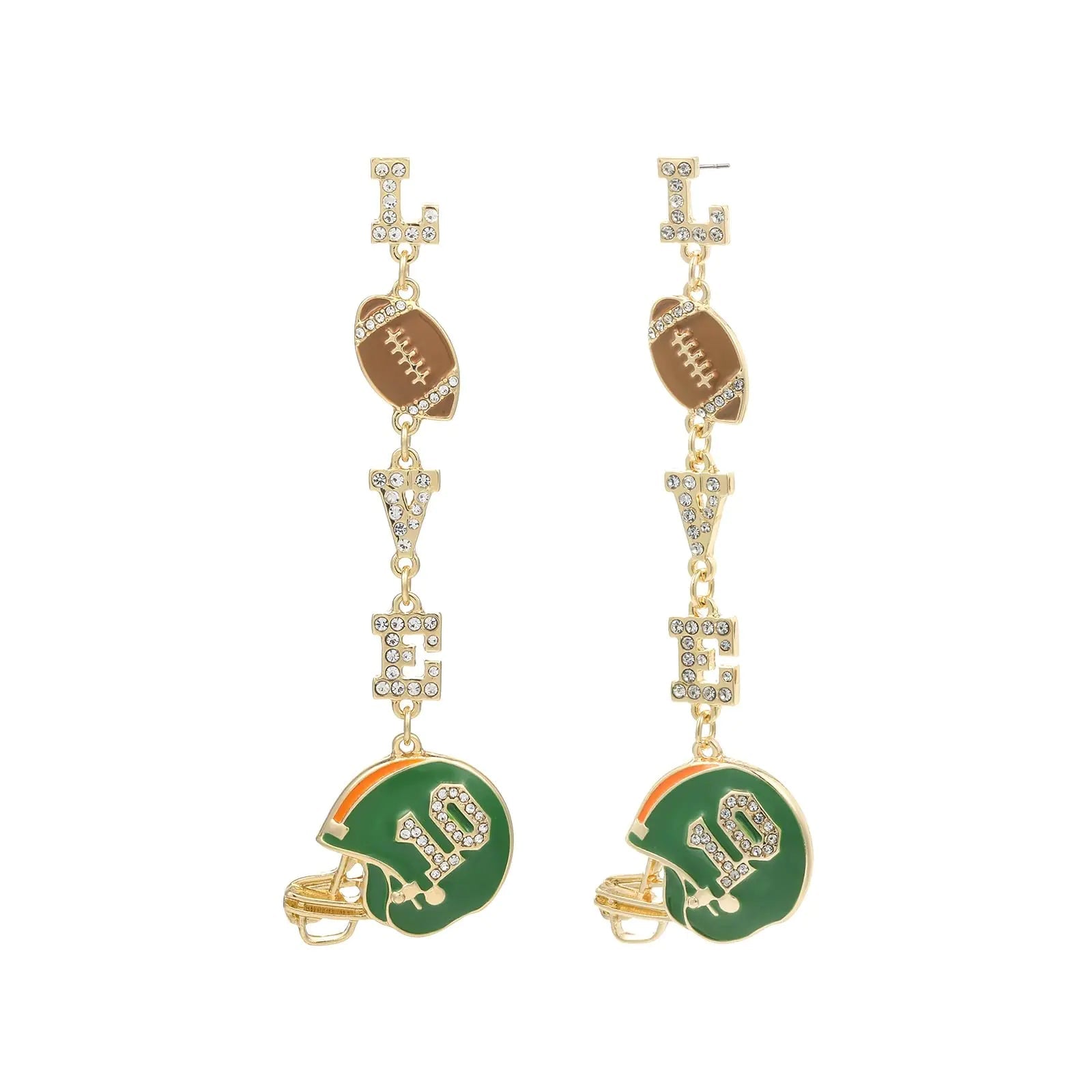 Madison Tyler Baseball Earrings for Women | Football Mom Earrings | Sport Earrings for Women | Cute Statement Earrings for Women | Game Day Earrings Dangling Jewelry Lootquake LLC