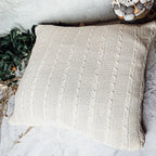 Claret Knit Pillowcase Sweater Texture Decorative Throw Pillow Cover Soft BandsCo Straps