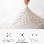 Claret Knit Pillowcase Sweater Texture Decorative Throw Pillow Cover Soft BandsCo Straps