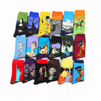 Classic Autumn Winter Retro Personality Art Van Gogh Mural World Famous Oil Painting Female Sock For Men And Women Stevvex