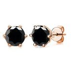 0.5-1ct D Color Moissanite Stud Earrings 925 Sterling Silver Gold Plated BandsCo Straps