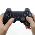 Classic Blue Bluetooth Wireless Joystick Gamepad Controller Compatible With PC Monitor Laptop Stevvex