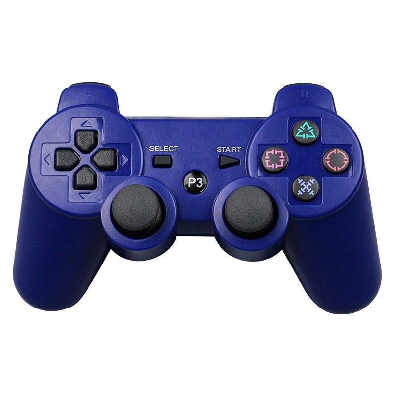 Classic Blue Bluetooth Wireless Joystick Gamepad Controller Compatible With PC Monitor Laptop Stevvex