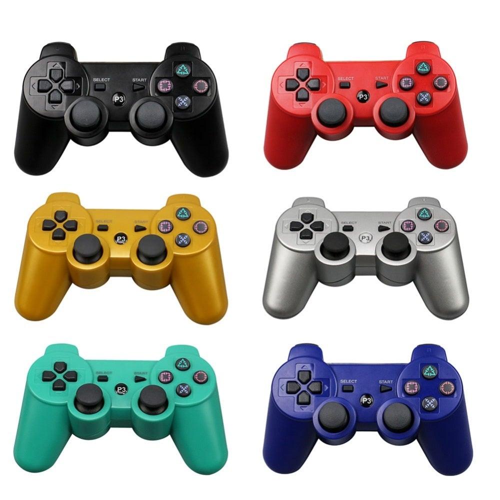Classic Blue Bluetooth Wireless Joystick Gamepad Controller Compatible With PC Monitor Laptop Stevvex