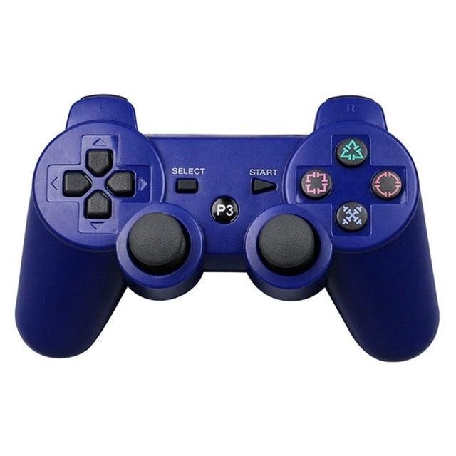 Classic Blue Bluetooth Wireless Joystick Gamepad Controller Compatible With PC Monitor Laptop Stevvex