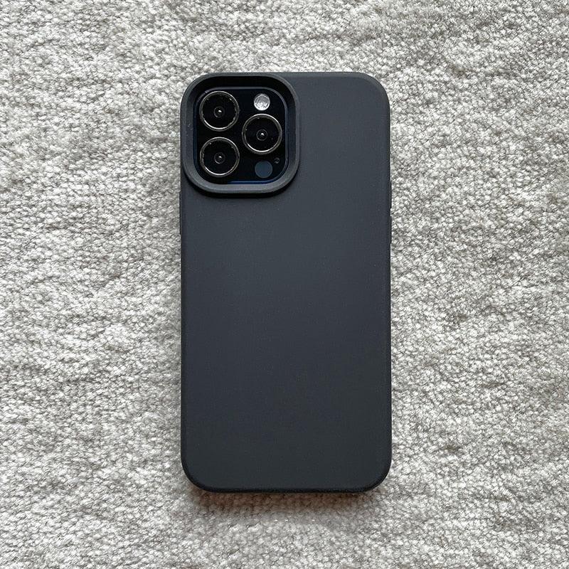 Classic Candy Color Silicone Case For iphone 13 12 Mini 14 13 Pro Max Camera Lens Protective Bumper Cover For iPhone 14 12 Pro Soft Flexible Silicone Slim Fit Case For Iphone Stevvex