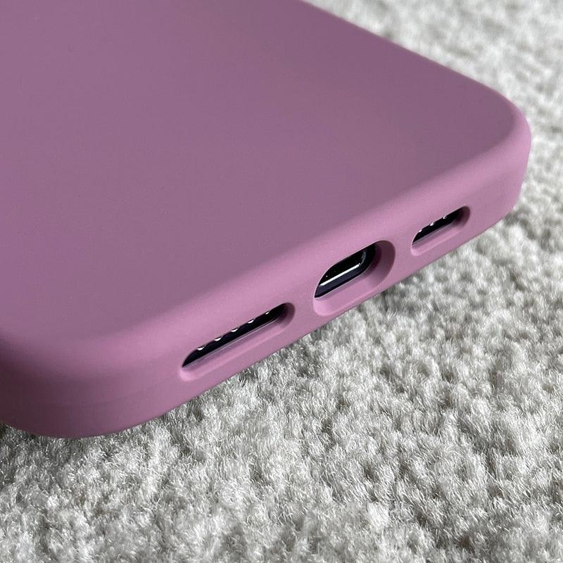Classic Candy Color Silicone Case For iphone 13 12 Mini 14 13 Pro Max Camera Lens Protective Bumper Cover For iPhone 14 12 Pro Soft Flexible Silicone Slim Fit Case For Iphone Stevvex