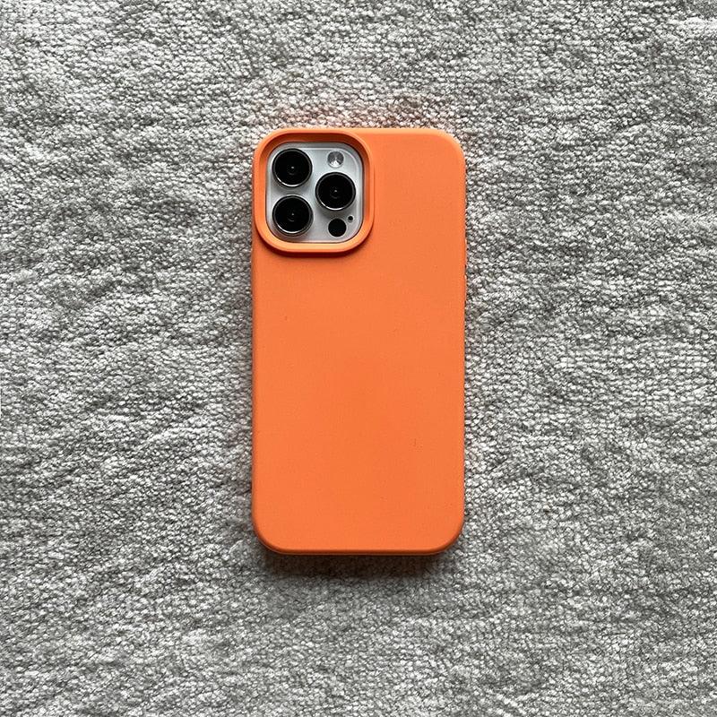 Classic Candy Color Silicone Case For iphone 13 12 Mini 14 13 Pro Max Camera Lens Protective Bumper Cover For iPhone 14 12 Pro Soft Flexible Silicone Slim Fit Case For Iphone Stevvex
