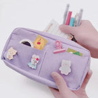 Classic Cartoon Large Capacity Stylish Students Pencil Pouch Cute Creative Design Case For School Stevvex