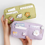 Classic Cartoon Large Capacity Stylish Students Pencil Pouch Cute Creative Design Case For School Stevvex