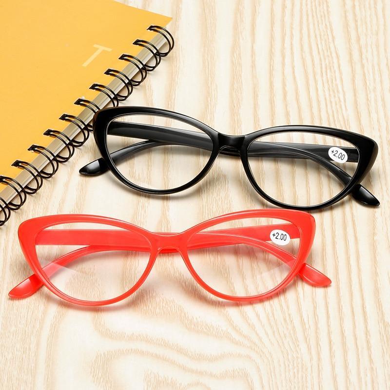 Classic Cat Eye Reading Glasses Eye Protection Eyewear Computer And Stylish Frame Eyewear Men Women Presbyopia Diopter Eyewear +1.0+1.5+2.0+2.5+3.0+3.5+4.0 Stevvex