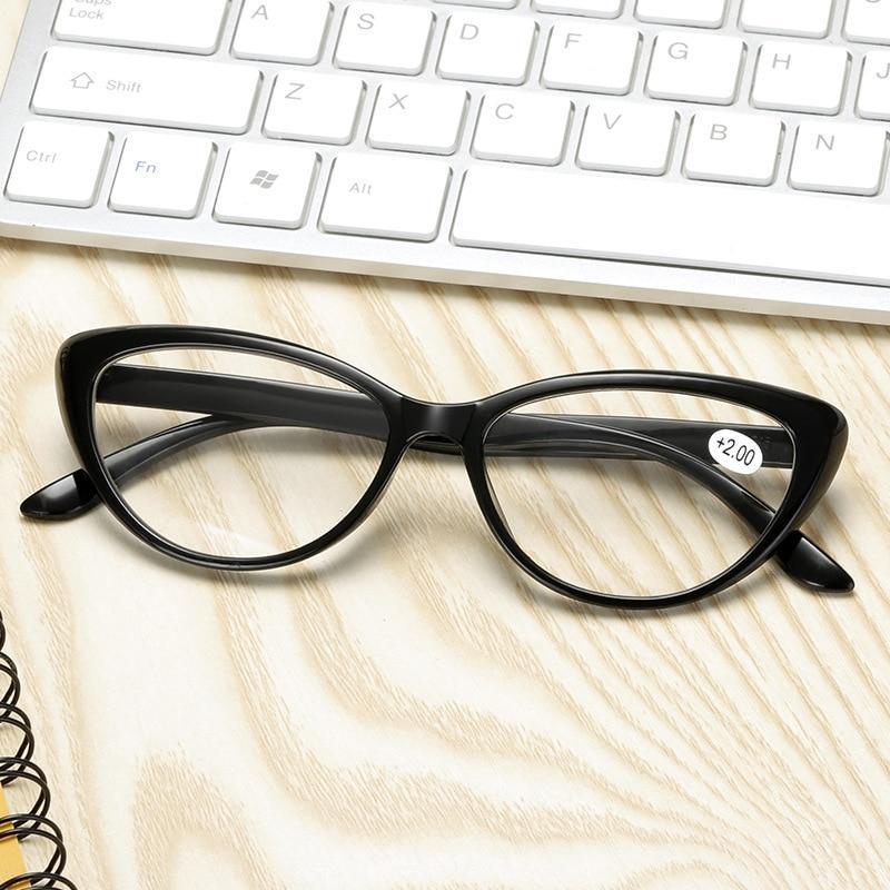 Classic Cat Eye Reading Glasses Eye Protection Eyewear Computer And Stylish Frame Eyewear Men Women Presbyopia Diopter Eyewear +1.0+1.5+2.0+2.5+3.0+3.5+4.0 Stevvex