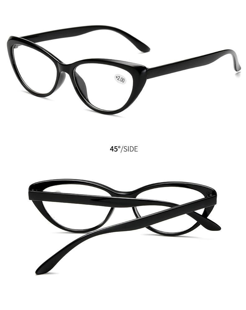 Classic Cat Eye Reading Glasses Eye Protection Eyewear Computer And Stylish Frame Eyewear Men Women Presbyopia Diopter Eyewear +1.0+1.5+2.0+2.5+3.0+3.5+4.0 Stevvex