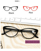 Classic Cat Eye Reading Glasses Eye Protection Eyewear Computer And Stylish Frame Eyewear Men Women Presbyopia Diopter Eyewear +1.0+1.5+2.0+2.5+3.0+3.5+4.0 Stevvex