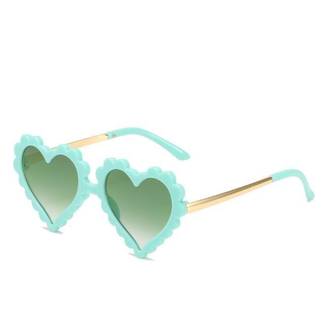 Classic Children's Fashionable  Cute Heart-Shaped Sunglasses  Designer Personalized Flower  Love Baby Sunglasses  Block 90% Of UVB and UVA Rays over sized heart shaped sunglasses Stevvex