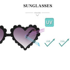 Classic Children's Fashionable  Cute Heart-Shaped Sunglasses  Designer Personalized Flower  Love Baby Sunglasses  Block 90% Of UVB and UVA Rays over sized heart shaped sunglasses Stevvex