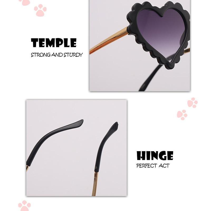Classic Children's Fashionable  Cute Heart-Shaped Sunglasses  Designer Personalized Flower  Love Baby Sunglasses  Block 90% Of UVB and UVA Rays over sized heart shaped sunglasses Stevvex