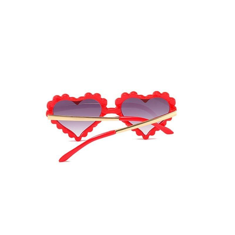 Classic Children's Fashionable  Cute Heart-Shaped Sunglasses  Designer Personalized Flower  Love Baby Sunglasses  Block 90% Of UVB and UVA Rays over sized heart shaped sunglasses Stevvex