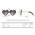 Classic Children's Fashionable  Cute Heart-Shaped Sunglasses  Designer Personalized Flower  Love Baby Sunglasses  Block 90% Of UVB and UVA Rays over sized heart shaped sunglasses Stevvex