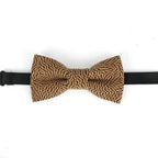 Classic Children Striped Elegant New Bow Tie Cute Kids Design Boys Brown Color Printed Bowties Stevvex