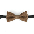 Classic Children Striped Elegant New Bow Tie Cute Kids Design Boys Brown Color Printed Bowties Stevvex