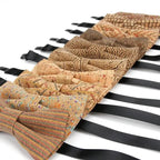 Classic Children Striped Elegant New Bow Tie Cute Kids Design Boys Brown Color Printed Bowties Stevvex