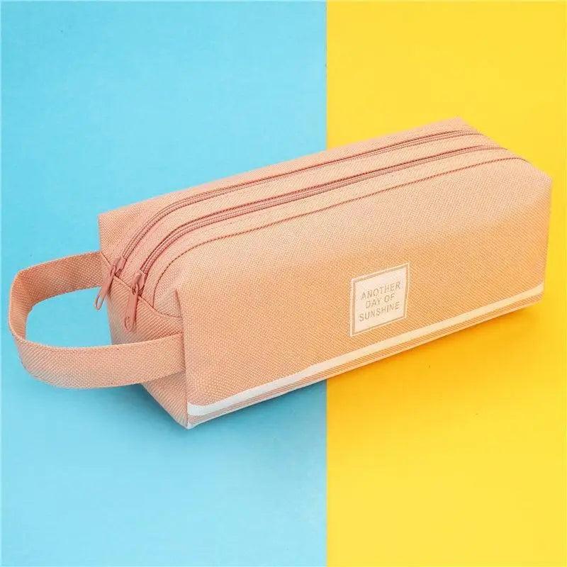 Classic Colorful Large Capacity Pencil Cases For Students Cool Design Double Zipper Pencil Pouch Pen Bag For School Stevvex