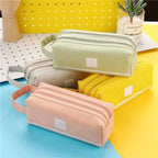Classic Colorful Large Capacity Pencil Cases For Students Cool Design Double Zipper Pencil Pouch Pen Bag For School Stevvex