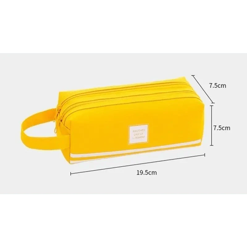 Classic Colorful Large Capacity Pencil Cases For Students Cool Design Double Zipper Pencil Pouch Pen Bag For School Stevvex