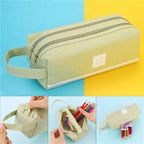 Classic Colorful Large Capacity Pencil Cases For Students Cool Design Double Zipper Pencil Pouch Pen Bag For School Stevvex