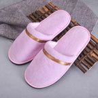 Classic Comfy Plush Slippers Star Thickening Antiskid Hotel Guest Room Home Slip On House Slippers For Women Indoor Outdoor Women's Bedroom Slippers Warm Soft Unisex Slippers Stevvex