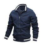 Classic Fashion Men’s Windbreaker Jackets Casual Jacket Men Outdoor Sports Spring Autumn Solid Color Jacket Stylish Jackets Men Jacket Lightweight Casual Slim Fit Jacket Stevvex
