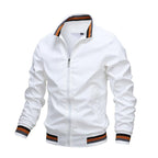 Classic Fashion Men’s Windbreaker Jackets Casual Jacket Men Outdoor Sports Spring Autumn Solid Color Jacket Stylish Jackets Men Jacket Lightweight Casual Slim Fit Jacket Stevvex