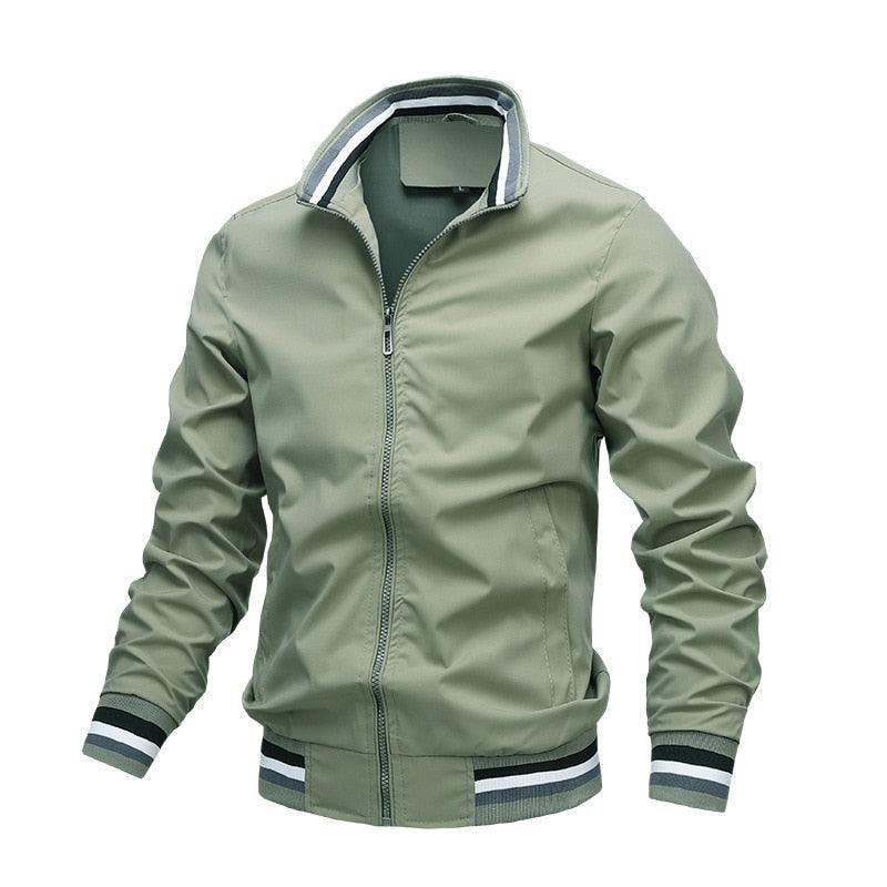 Classic Fashion Men’s Windbreaker Jackets Casual Jacket Men Outdoor Sports Spring Autumn Solid Color Jacket Stylish Jackets Men Jacket Lightweight Casual Slim Fit Jacket Stevvex
